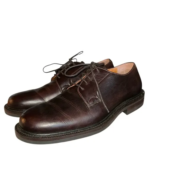J. Crew Brown Leather Oxfords Style 97091 Men’s Size 9 Classic Prep