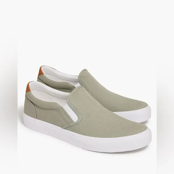 J. Crew Canvas slip-on sneakers