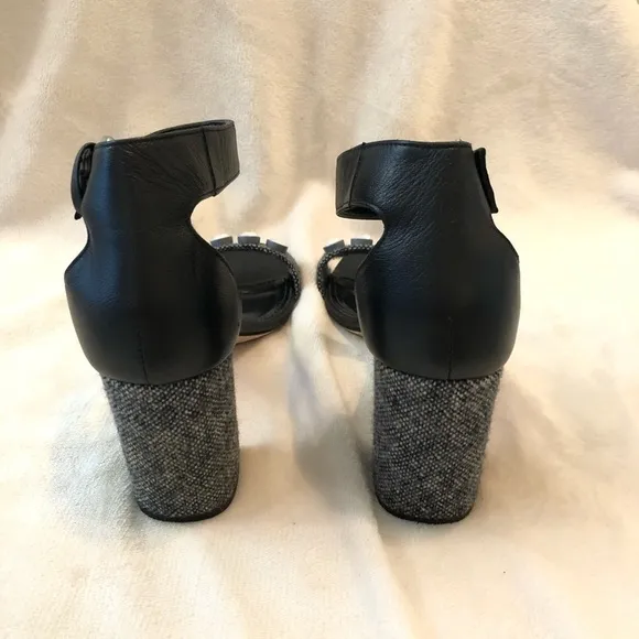 J. Crew Collection Jeweled Tweed Block Heels