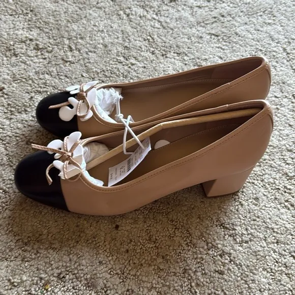 J. Crew Factory Cap-Toe Ballet Block Heels