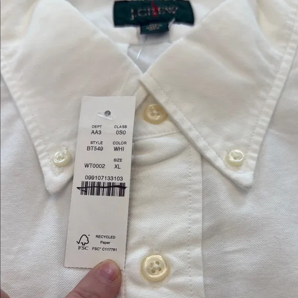 J. Crew Giant-fit oxford shirt Size XL
