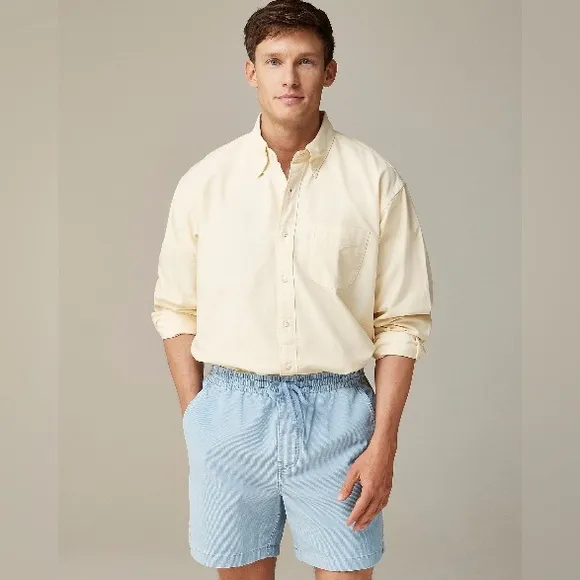J. Crew Men’s Giant-fit Oxford Shirt Size L NWT #BT549