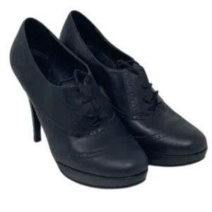 J. Crew Pierce high-heel oxfords, size women’s US 7.5, black leather