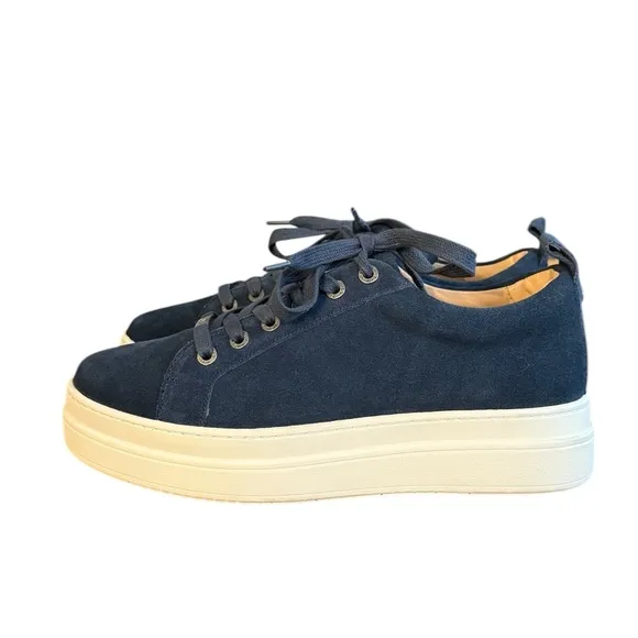 J Slides Noca navy blue Platform Sneakers Women’s Size 7.5