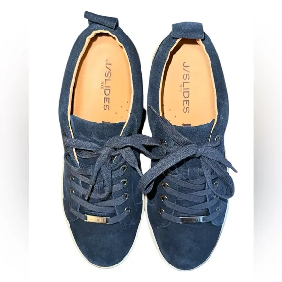 J Slides Noca navy blue Platform Sneakers Women’s Size 7.5