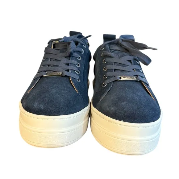 J Slides Noca navy blue Platform Sneakers Women’s Size 7.5