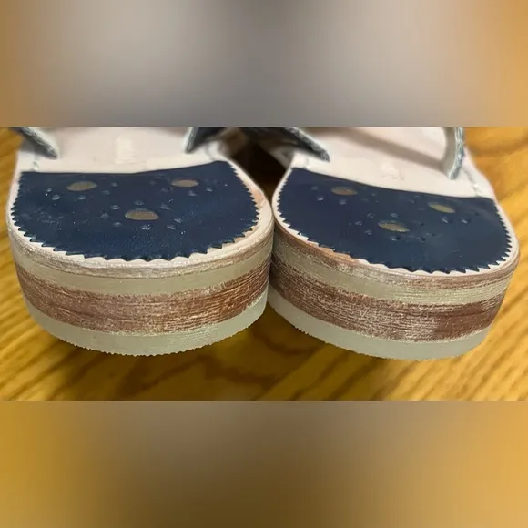 Jack Rogers Embroidery Slides, Blue