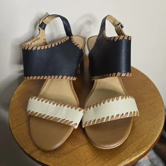 Jack Rogers Sloan Mixed Mild Block Heels