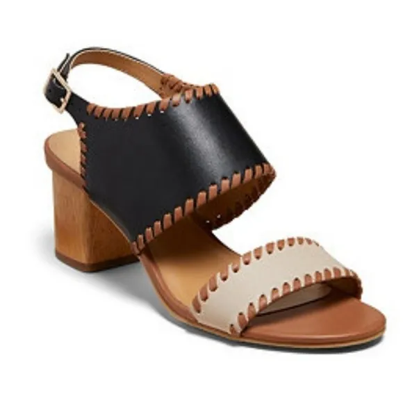 Jack Rogers Sloan Mixed Mild Block Heels