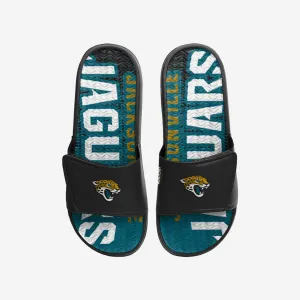 Jacksonville Jaguars Gradient Wordmark Gel Slide