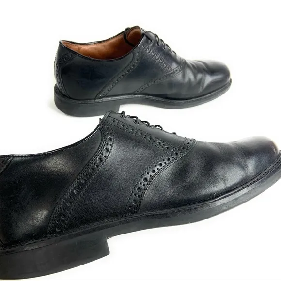 J&amp;M Durst Saddle Oxfords in Black