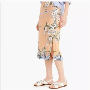 JCREW FLORAL MIDI SLIP SHRIT SZ 6