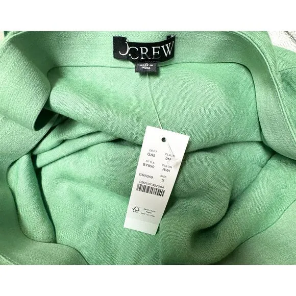 J.Crew Gwyneth slip skirt in linen