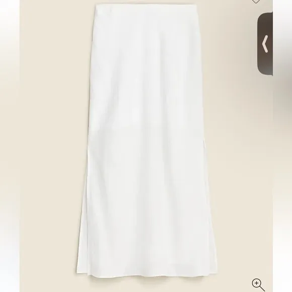 Jcrew Gwyneth slip skirt in linen