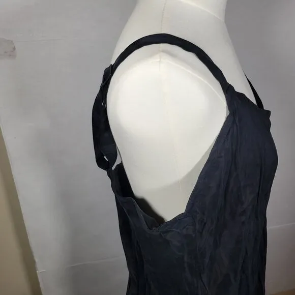 J.Crew Women Classic Elegant Black Sleeveless Adjustable Slip Dress Size 16