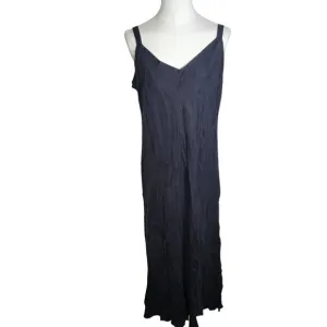 J.Crew Women Classic Elegant Black Sleeveless Adjustable Slip Dress Size 16