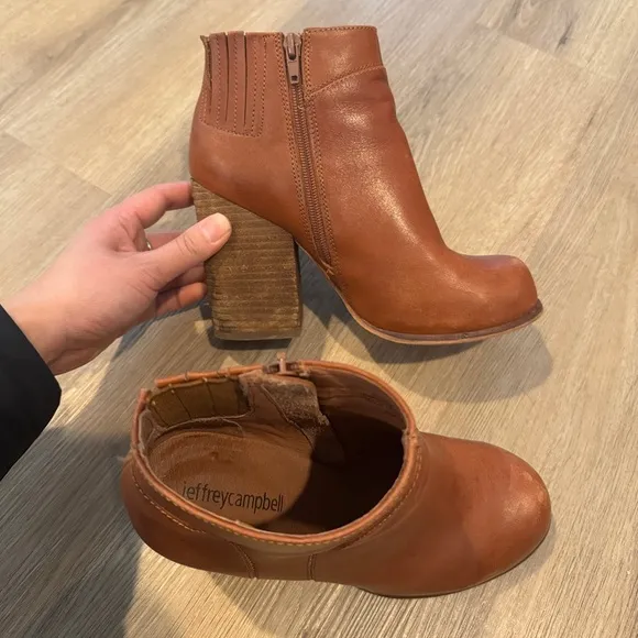 Jeffery Campbell short block heeled boots
