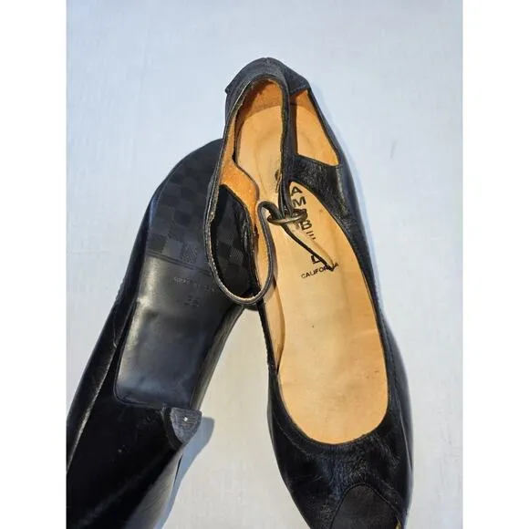 Jeffrey Campbell California Women Black Strap Open Toe Heels 9058 SP US7 EU38
