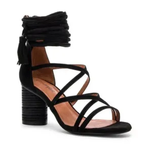 Jeffrey Campbell Despina Black Suede Block Heels