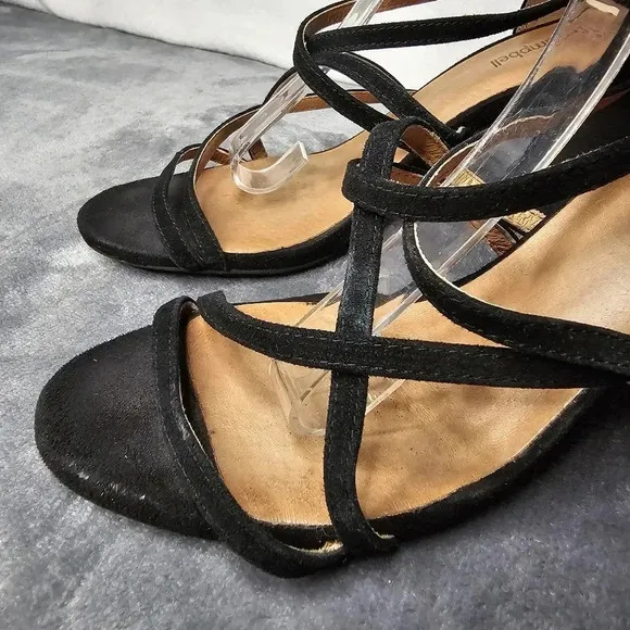 Jeffrey Campbell Despina Black Suede Block Heels