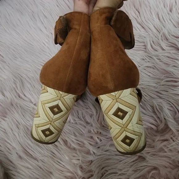 Jeffrey Campbell Lindsay geometric block heels sz 7.5