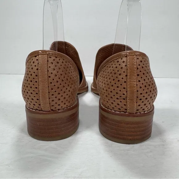 Jeffrey Campbell Open Punch D’Orsay Oxfords Brown Leather Women Size 7.5