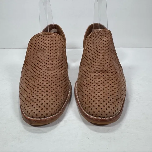 Jeffrey Campbell Open Punch D’Orsay Oxfords Brown Leather Women Size 7.5