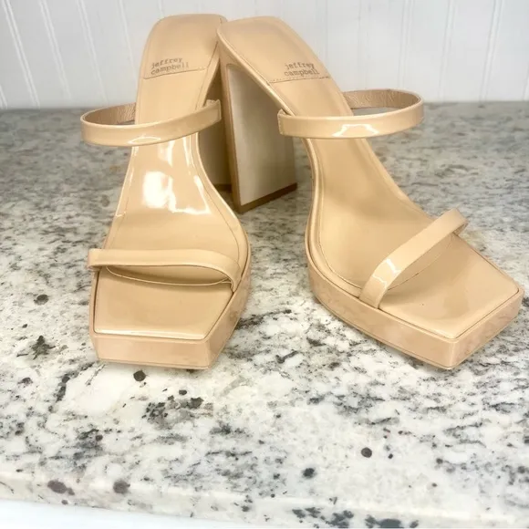 Jeffrey Campbell Open Square Toe Heels