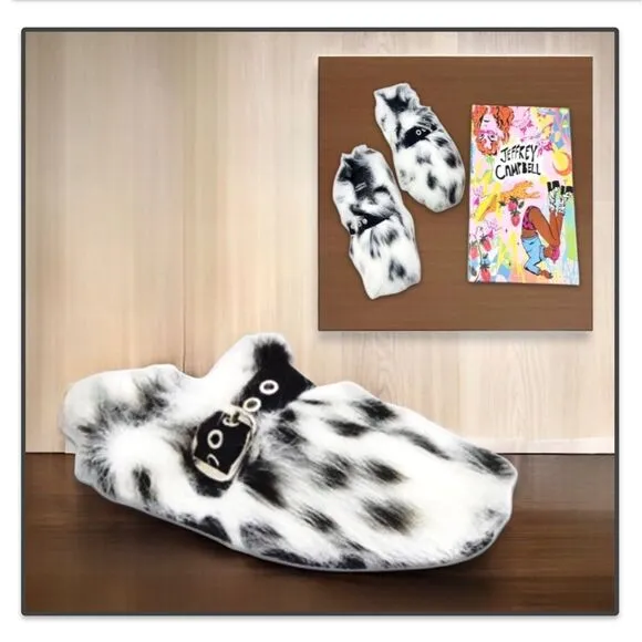 Jeffrey Campbell RIxathome Faux-Fur Mule Slides
