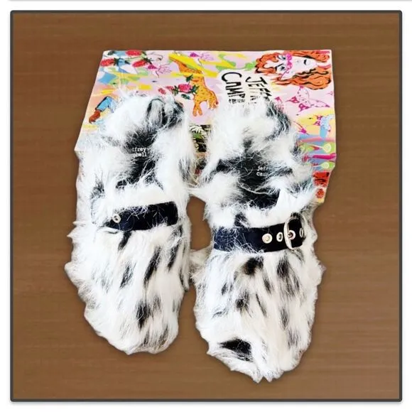 Jeffrey Campbell RIxathome Faux-Fur Mule Slides