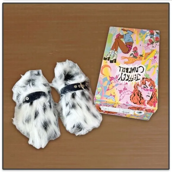 Jeffrey Campbell RIxathome Faux-Fur Mule Slides