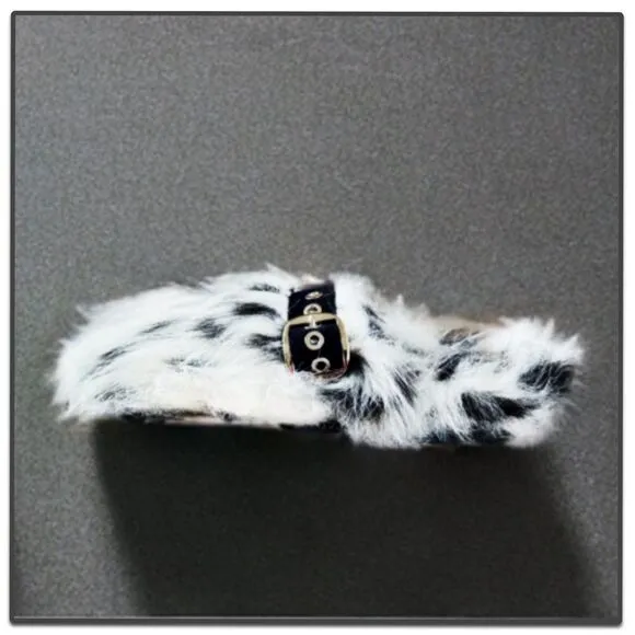 Jeffrey Campbell RIxathome Faux-Fur Mule Slides