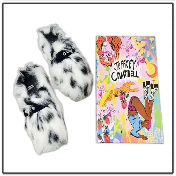 Jeffrey Campbell RIxathome Faux-Fur Mule Slides