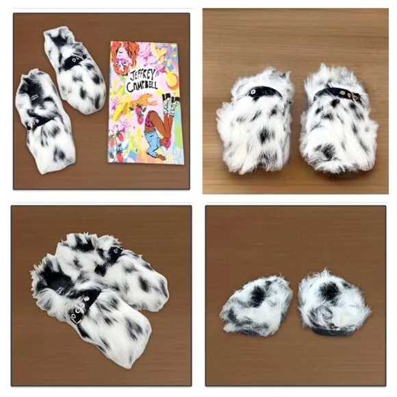 Jeffrey Campbell RIxathome Faux-Fur Mule Slides
