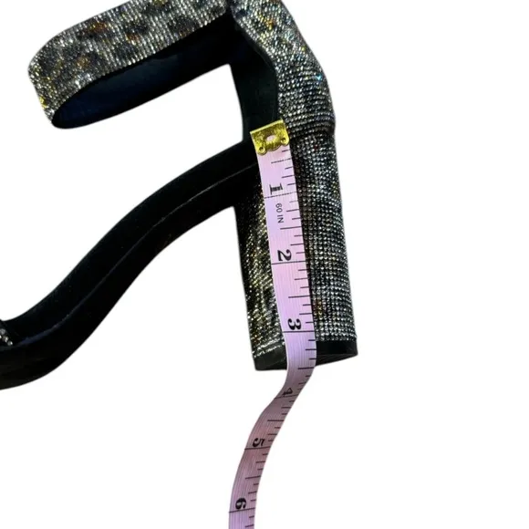 Jeffrey Campbell x Free People Lindsay Printed Sparkle And Shine Heels size 8