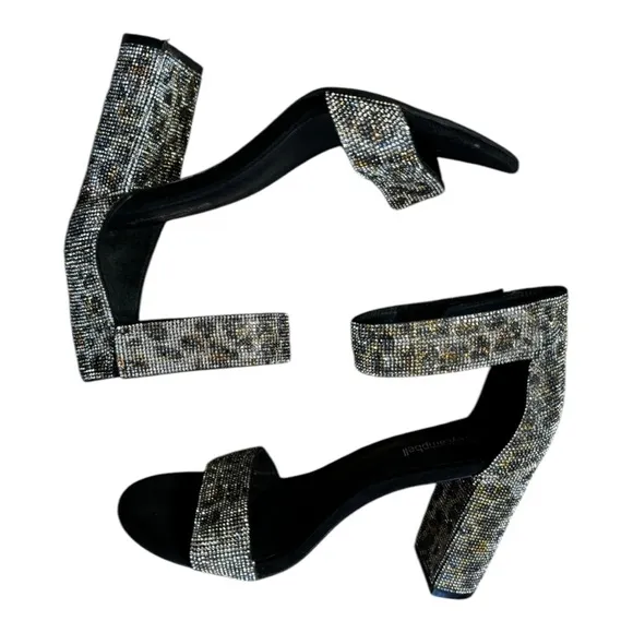 Jeffrey Campbell x Free People Lindsay Printed Sparkle And Shine Heels size 8
