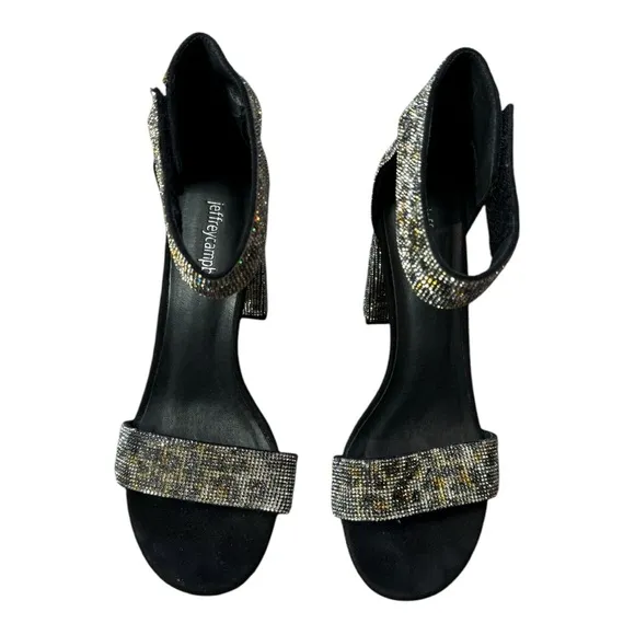 Jeffrey Campbell x Free People Lindsay Printed Sparkle And Shine Heels size 8