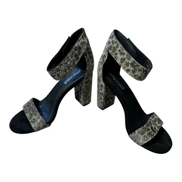 Jeffrey Campbell x Free People Lindsay Printed Sparkle And Shine Heels size 8