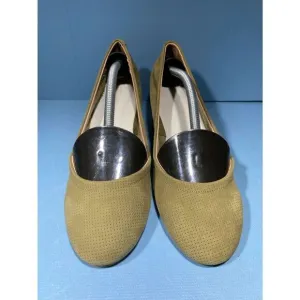 Jeffrey Campbell Light Green Suede Slip On Block Pump Heels Women's 8