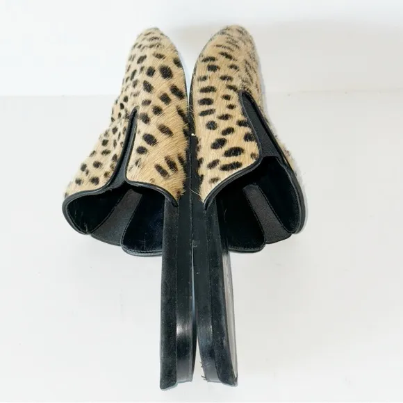 Jenni Kayne Pony Hair Cheetah Mules Sz 37 &amp; 40 Leopard Slides MobWife Y2K