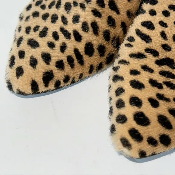 Jenni Kayne Pony Hair Cheetah Mules Sz 37 &amp; 40 Leopard Slides MobWife Y2K