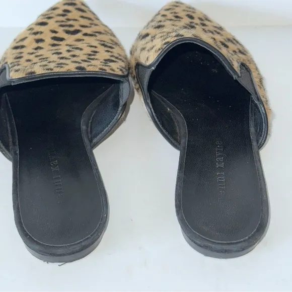 Jenni Kayne Pony Hair Cheetah Mules Sz 37 &amp; 40 Leopard Slides MobWife Y2K