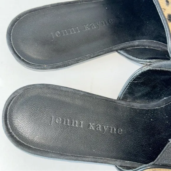 Jenni Kayne Pony Hair Cheetah Mules Sz 37 &amp; 40 Leopard Slides MobWife Y2K