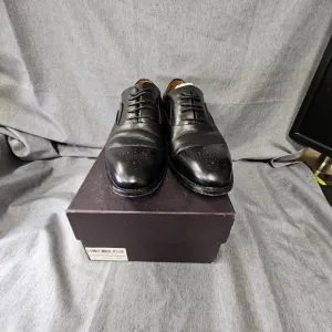 Jepsen Gord Genuine Leather Lace Up Oxfords, Black, Size 10 (Lot #34)