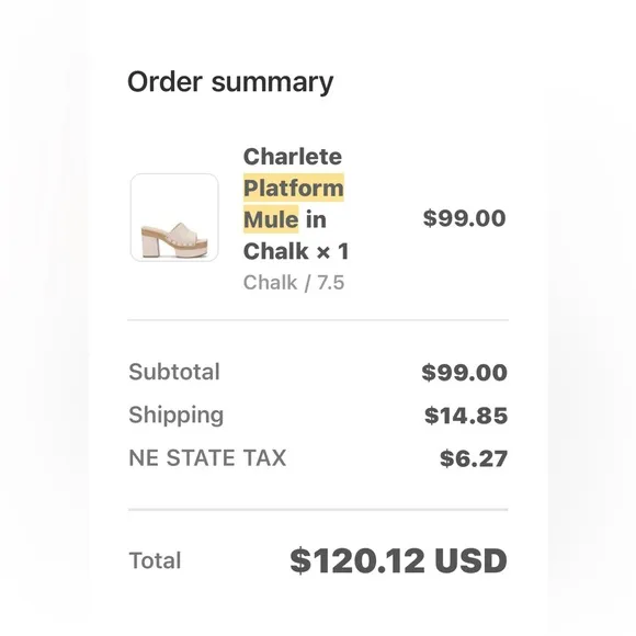 Jessica Simpson ivory nubuck 7.5 8 clogs CHARLETE mule square toe pad new inbox