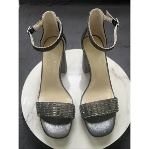 Jessica Simpson Siprio2 Block Heels Platform Open Toe Ankle Strap SZ 7.5M NWOB