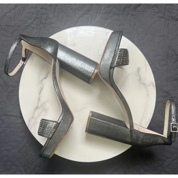 Jessica Simpson Siprio2 Block Heels Platform Open Toe Ankle Strap SZ 7.5M NWOB