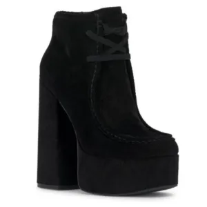 JESSICA SIMPSON Women’s Saima Corduroy Lace-Up Block Heels Booties 10 M NIB