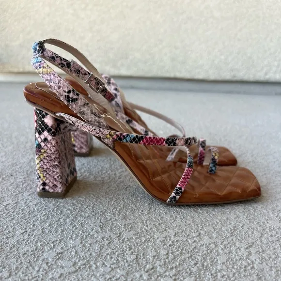 Jessica Simpson Zofia Sandal Snake Print Heels Size 7.5
