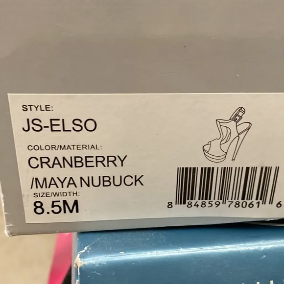 Jessica Simpson’s also cranberry heels open toe